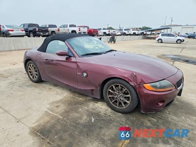 Czwarte zdjęcie samochodu z boku: 2003 BMW Z4 2.5 VIN:4USBT33403LS42249 - miniatura