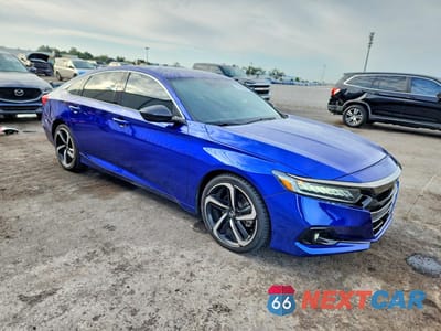 Czwarte zdjęcie samochodu z boku: 2022 HONDA ACCORD SPORT VIN:1HGCV1F36NA005048 - miniatura