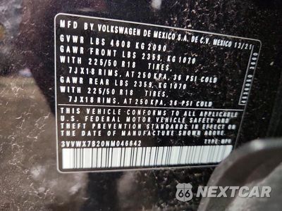 Zdjęcie 13 z 13 samochodu: 2022 VOLKSWAGEN TAOS SE VIN:3VVWX7B20NM046642 - miniatura