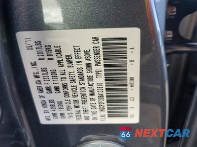 Zdjęcie 12 z 12 samochodu: 2011 HONDA ACCORD LX VIN:1HGCP2F30BA130610 - miniatura