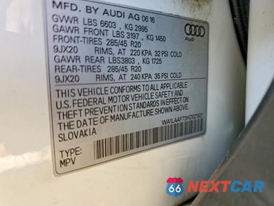 Zdjęcie 12 z 12 samochodu: 2017 AUDI Q7 PREMIUM PLUS VIN:WA1LAAF73HD021931 - miniatura