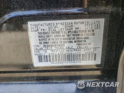Zdjęcie 12 z 12 samochodu: 2025 NISSAN SENTRA S VIN:3N1AB8BV9SY240570 - miniatura