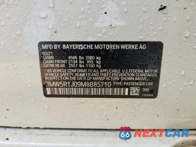 Zdjęcie 12 z 12 samochodu: 2021 BMW 330I VIN:3MW5R1J09M8B85710 - miniatura