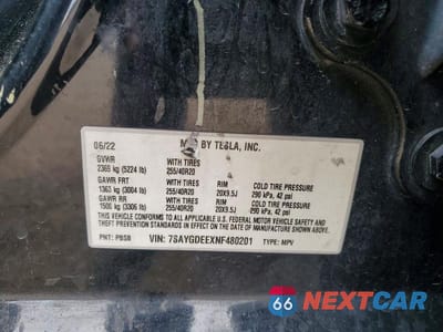 Zdjęcie 12 z 12 samochodu: 2022 TESLA MODEL Y VIN:7SAYGDEEXNF480201 - miniatura