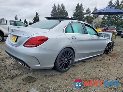 Trzecie zdjęcie samochodu z tyłu: 2015 MERCEDES-BENZ C 400 4MATIC VIN:55SWF6GB5FU041185 - miniatura