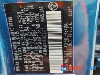 Zdjęcie 13 z 13 samochodu: 2025 TOYOTA CAMRY SE VIN:4T1DAACK1SU630411 - miniatura