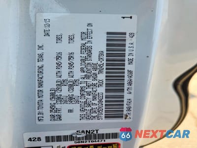 Zdjęcie 12 z 12 samochodu: 2016 TOYOTA TACOMA SR VIN:5TFSX5EN1GX042233 - miniatura