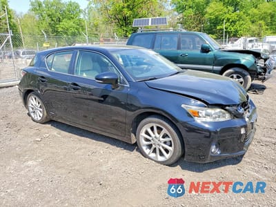 Czwarte zdjęcie samochodu z boku: 2013 LEXUS CT 200 VIN:JTHKD5BHXD2125416 - miniatura