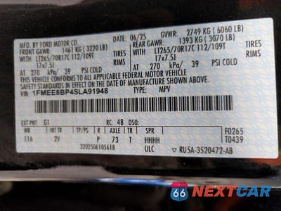Zdjęcie 13 z 13 samochodu: 2025 FORD BRONCO OUTER BANKS VIN:1FMEE8BP4SLA91948 - miniatura