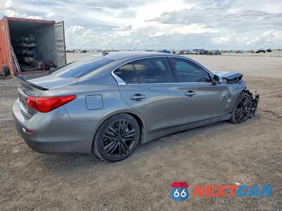 Trzecie zdjęcie samochodu z tyłu: 2015 INFINITI Q50 HYBRID SPORT VIN:JN1AV7AP1FM790973 - miniatura