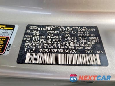 Zdjęcie 13 z 13 samochodu: 2024 HYUNDAI PALISADE VIN:KM8R2DGE5RU669201 - miniatura