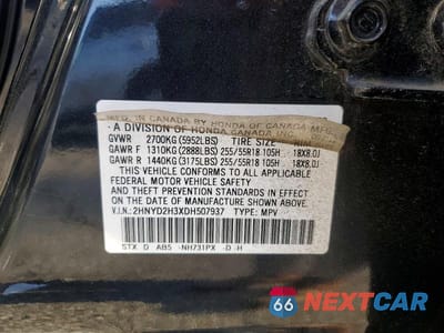 Zdjęcie 13 z 13 samochodu: 2013 ACURA MDX TECH VIN:2HNYD2H3XDH507937 - miniatura