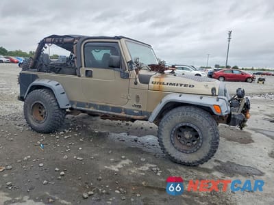 Czwarte zdjęcie samochodu z boku: 2004 JEEP WRANGLER / UNLIMITED TJ SPORT VIN:1J4FA49S04P759354 - miniatura