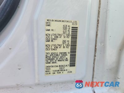 Zdjęcie 12 z 12 samochodu: 2019 NISSAN NV 2500 HD S VIN:1N6BF0KY2KN806547 - miniatura