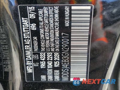 Zdjęcie 12 z 12 samochodu: 2016 MERCEDES-BENZ CLA 250 VIN:WDDSJ4EB3GN290017 - miniatura