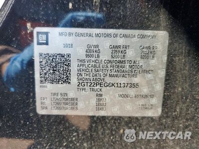 Zdjęcie 12 z 12 samochodu: 2019 GMC SIERRA K2500 SLE VIN:2GT22PEG6K1137355 - miniatura