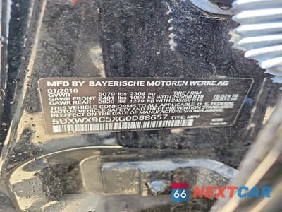 Zdjęcie 14 z 14 samochodu: 2016 BMW X3 XDRIVE28I VIN:5UXWX9C5XG0D88657 - miniatura