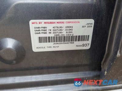 Zdjęcie 12 z 12 samochodu: 2009 MITSUBISHI LANCER ES VIN:JA3AU26U59U607868 - miniatura