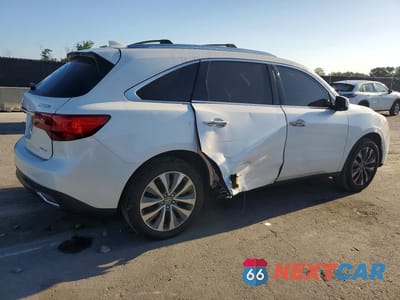 Trzecie zdjęcie samochodu z tyłu: 2016 ACURA MDX TECHNOLOGY VIN:5FRYD4H44GB009963 - miniatura
