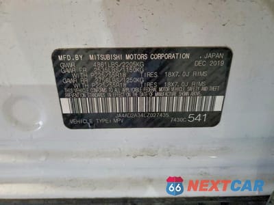 Zdjęcie 13 z 13 samochodu: 2020 MITSUBISHI OUTLANDER ES VIN:JA4AD2A34LZ027435 - miniatura