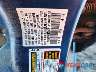 Zdjęcie 12 z 12 samochodu: 2010 HONDA CIVIC LX VIN:19XFA1F59AE049836 - miniatura