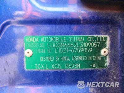 Zdjęcie 13 z 13 samochodu: 2020 HONDA CITY VIN:LUCGM6662L3109057 - miniatura