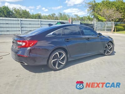 Trzecie zdjęcie samochodu z tyłu: 2021 HONDA ACCORD SPORT VIN:1HGCV1F33MA122858 - miniatura