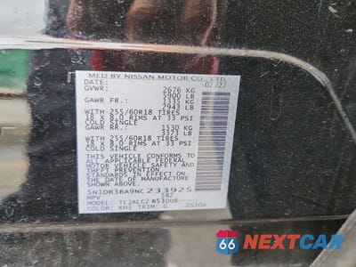 Zdjęcie 13 z 13 samochodu: 2022 NISSAN PATHFINDER SV VIN:5N1DR3BA9NC233925 - miniatura