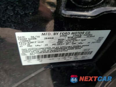 Zdjęcie 13 z 13 samochodu: 2010 FORD EDGE SE VIN:2FMDK3GC2ABB76752 - miniatura