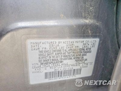 Zdjęcie 13 z 13 samochodu: 2018 NISSAN SENTRA SV VIN:3N1AB7APXJL637391 - miniatura