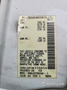 Zdjęcie 12 z 12 samochodu: 2010 NISSAN ALTIMA 2.5 VIN:1N4AL2AP7AN550454 - miniatura