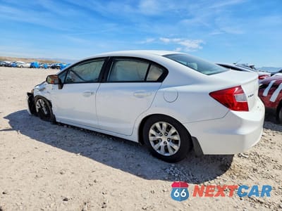 Drugie zdjęcie samochodu z przodu: 2012 HONDA CIVIC LX VIN:19XFB2F54CE047286 - miniatura