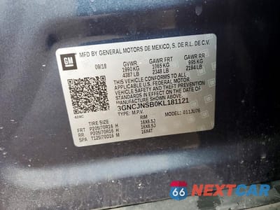 Zdjęcie 13 z 13 samochodu: 2019 CHEVROLET TRAX LS VIN:3GNCJNSB0KL181121 - miniatura