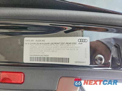 Zdjęcie 12 z 12 samochodu: 2018 AUDI A4 PREMIUM VIN:WAUKMAF43JA216639 - miniatura