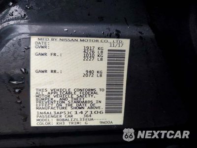 Zdjęcie 13 z 13 samochodu: 2018 NISSAN ALTIMA 2.5 SV VIN:1N4AL3AP5JC147106 - miniatura