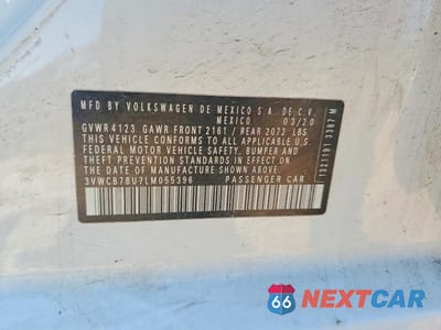 Zdjęcie 13 z 13 samochodu: 2020 VOLKSWAGEN JETTA S VIN:3VWCB7BU7LM055396 - miniatura