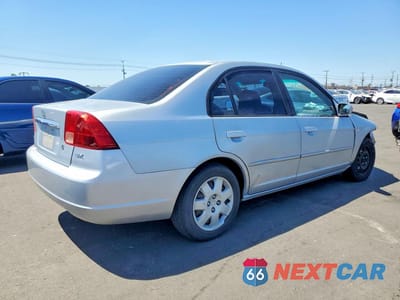 Trzecie zdjęcie samochodu z tyłu: 2002 HONDA CIVIC EX VIN:2HGES26712H556222 - miniatura