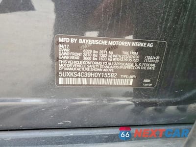 Zdjęcie 13 z 13 samochodu: 2017 BMW X5 XDRIVE35D VIN:5UXKS4C39H0Y15582 - miniatura