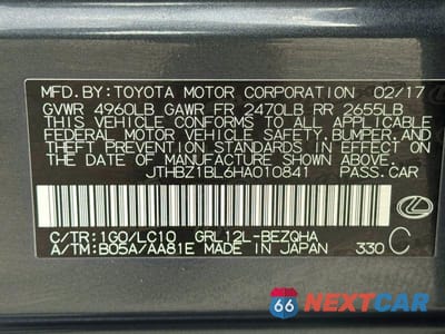 Zdjęcie 10 z 14 samochodu: 2017 LEXUS GS 350 BASE VIN:JTHBZ1BL6HA010841 - miniatura