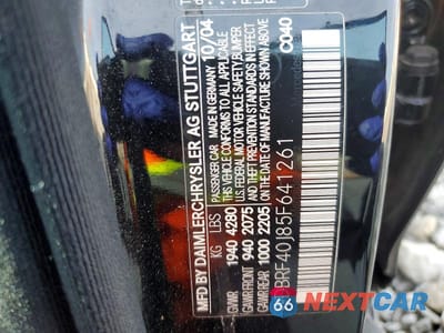Zdjęcie 13 z 13 samochodu: 2005 MERCEDES-BENZ C 230K SPORT SEDAN VIN:WDBRF40J85F641261 - miniatura
