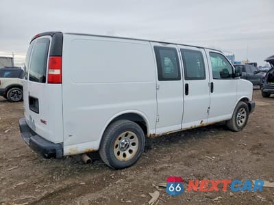 Trzecie zdjęcie samochodu z tyłu: 2012 GMC SAVANA G1500 VIN:1GTS7AFX1C1153001 - miniatura