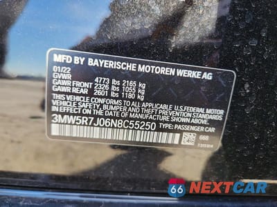 Zdjęcie 12 z 12 samochodu: 2022 BMW 330XI VIN:3MW5R7J06N8C55250 - miniatura