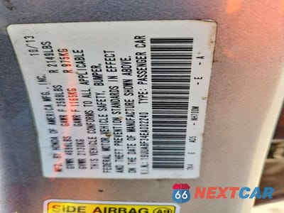 Zdjęcie 13 z 13 samochodu: 2014 ACURA TL SE VIN:19UUA8F34EA002240 - miniatura