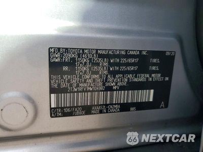 Zdjęcie 13 z 13 samochodu: 2021 TOYOTA RAV 4 VIN:2T3W1RFV1MW104982 - miniatura
