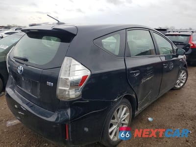 Trzecie zdjęcie samochodu z tyłu: 2012 TOYOTA PRIUS V FIVE VIN:JTDZN3EUXC3040112 - miniatura