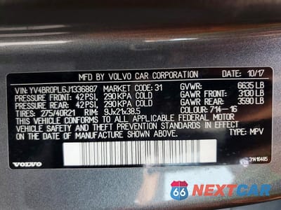 Zdjęcie 14 z 14 samochodu: 2018 VOLVO XC90 T8 VIN:YV4BR0PL6J1336887 - miniatura