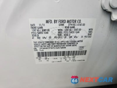 Zdjęcie 12 z 12 samochodu: 2012 FORD EXPLORER LIMITED VIN:1FMHK7F97CGA72896 - miniatura