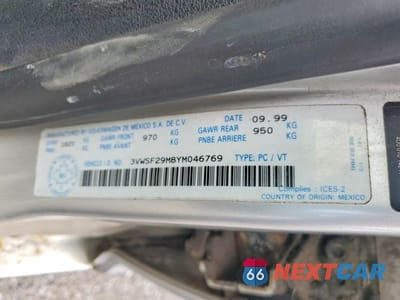 Zdjęcie 12 z 12 samochodu: 2000 VOLKSWAGEN JETTA GLS TDI VIN:3VWSF29M8YM046769 - miniatura