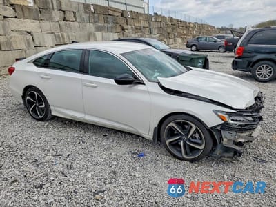 Czwarte zdjęcie samochodu z boku: 2021 HONDA ACCORD SPORT VIN:1HGCV1F32MA096477 - miniatura