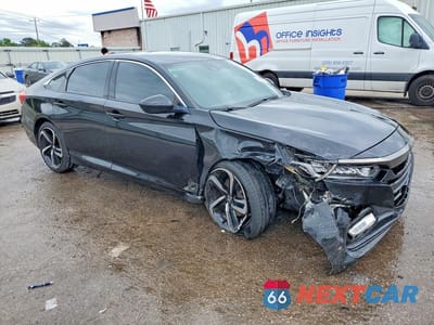 Czwarte zdjęcie samochodu z boku: 2020 HONDA ACCORD SPORT VIN:1HGCV1F31LA141438 - miniatura
